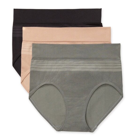Warner's Blissful Benefits 3-Pack Dig-Free Seamless Briefs RS633W, Size L NWT - Picture 3 of 5